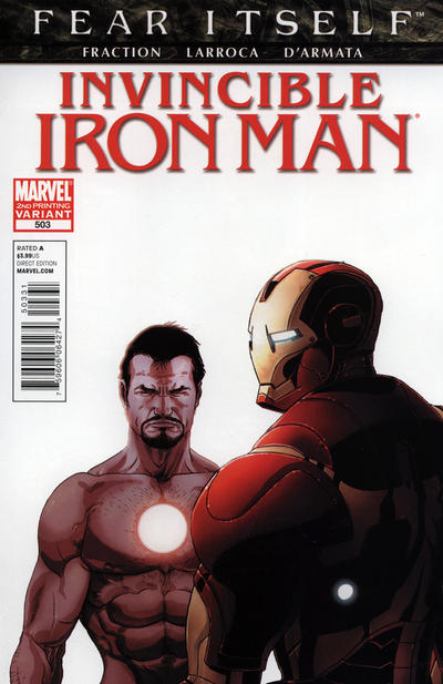 Cover for Invincible Iron Man (Marvel, 2008 series) #503 [Second Printing]