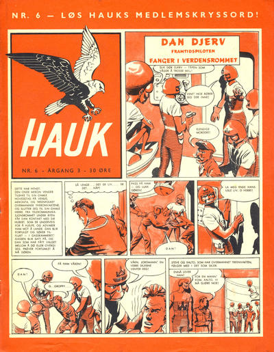 Cover for Hauk (Serieforlaget / Se-Bladene / Stabenfeldt, 1955 series) #6/1957