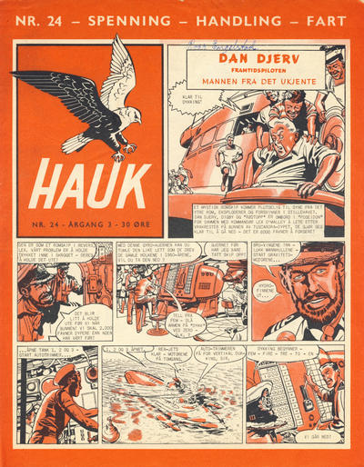 Cover for Hauk (Serieforlaget / Se-Bladene / Stabenfeldt, 1955 series) #24/1957