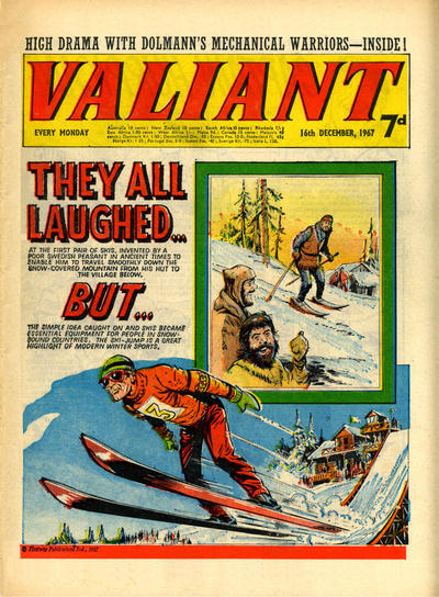 Cover for Valiant (IPC, 1964 series) #16 December 1967