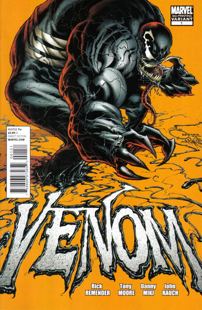 Cover for Venom (Marvel, 2011 series) #1 [3rd Printing Variant]