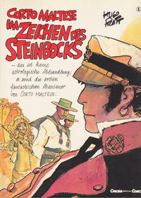 Cover Thumbnail for Corto Maltese (Carlsen Comics [DE], 1981 series) #1 - Im Zeichen des Steinbocks