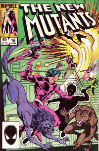 Cover Thumbnail for The New Mutants (Marvel, 1983 series) #16 [Direct]