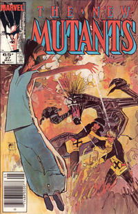 Cover for The New Mutants (Marvel, 1983 series) #27 [Newsstand]