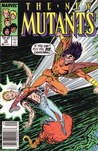 Cover for The New Mutants (Marvel, 1983 series) #55 [Newsstand]