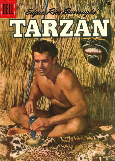 Cover for Edgar Rice Burroughs' Tarzan (Dell, 1948 series) #89 [15¢]