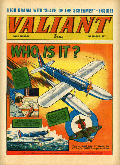 Cover for Valiant (IPC, 1964 series) #13 March 1971