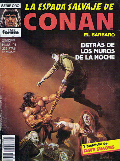 Cover for La Espada Salvaje de Conan (Planeta DeAgostini, 1982 series) #91