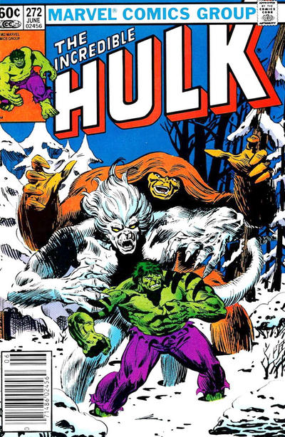 Cover for The Incredible Hulk (Marvel, 1968 series) #272 [Newsstand]
