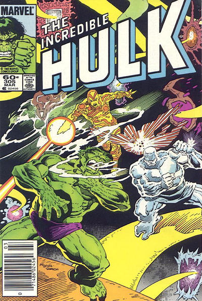 Cover for The Incredible Hulk (Marvel, 1968 series) #305 [Newsstand]