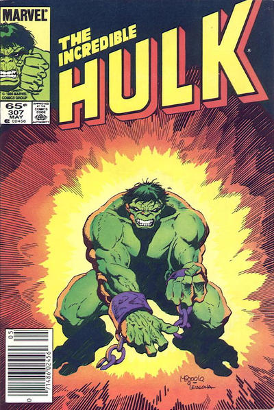 Cover for The Incredible Hulk (Marvel, 1968 series) #307 [Newsstand]
