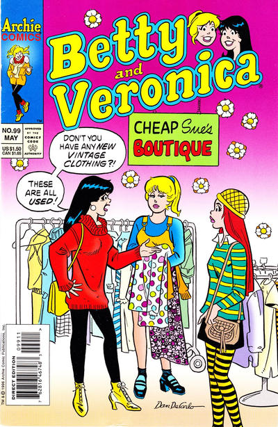 Cover for Betty and Veronica (Archie, 1987 series) #99 [Direct Edition]