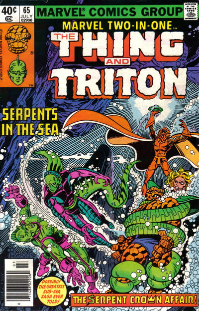 Cover for Marvel Two-in-One (Marvel, 1974 series) #65 [Newsstand]