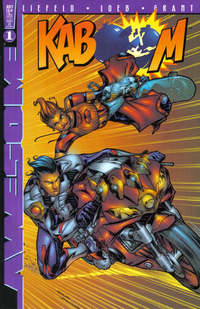 Cover for Kaboom (Awesome, 1999 series) #1 [Keron Grant Cover]