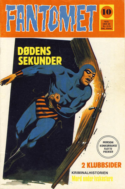 Cover for Fantomet (Nordisk Forlag, 1973 series) #10/1973