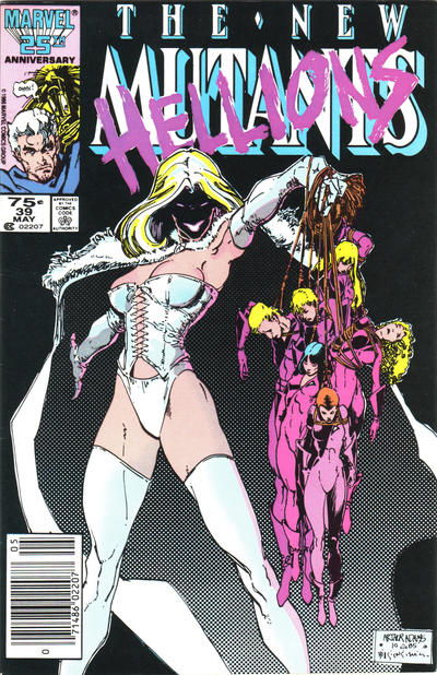 Cover for The New Mutants (Marvel, 1983 series) #39 [Newsstand]