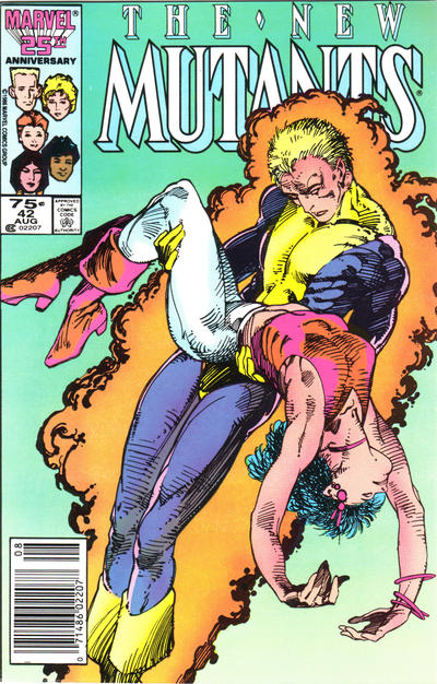 Cover for The New Mutants (Marvel, 1983 series) #42 [Newsstand]