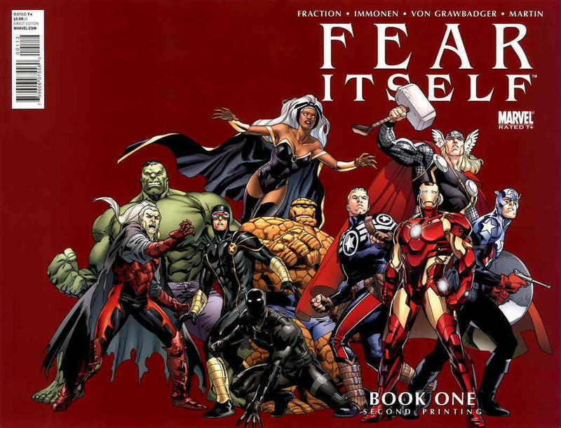 Cover for Fear Itself (Marvel, 2011 series) #1 [Second Printing - Wraparound]