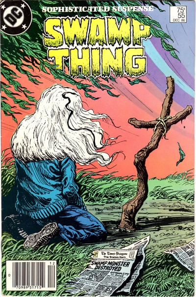 Cover for Swamp Thing (DC, 1985 series) #55 [Newsstand]