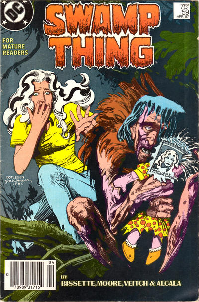 Cover for Swamp Thing (DC, 1985 series) #59 [Newsstand]