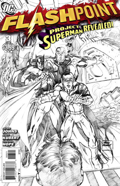 Cover for Flashpoint (DC, 2011 series) #3 [Andy Kubert Sketch Cover]