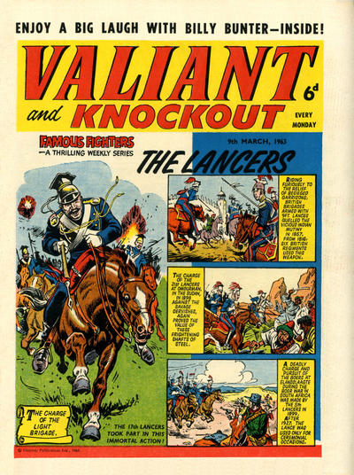 Cover for Valiant and Knockout (IPC, 1963 series) #9 March 1963