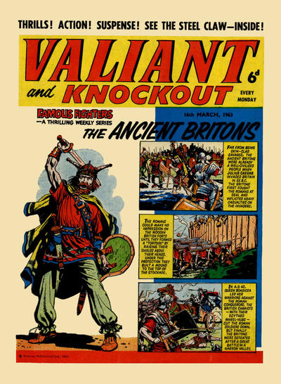 Cover for Valiant and Knockout (IPC, 1963 series) #16 March 1963
