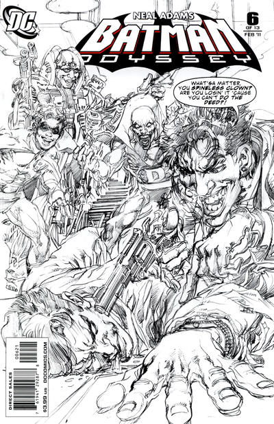 Cover for Batman: Odyssey (DC, 2010 series) #6 [Neal Adams Sketch Cover]