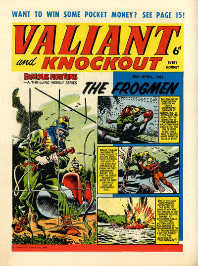 Cover for Valiant and Knockout (IPC, 1963 series) #20 April 1963