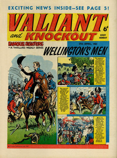 Cover for Valiant and Knockout (IPC, 1963 series) #27 April 1963