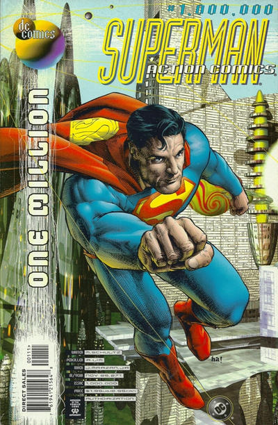 Cover for Action Comics (DC, 1938 series) #1,000,000 [Direct Sales]
