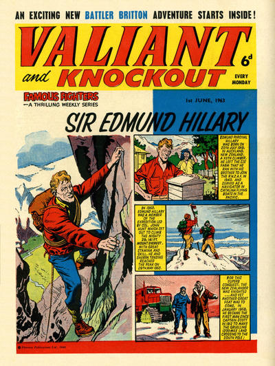 Cover for Valiant and Knockout (IPC, 1963 series) #1 June 1963