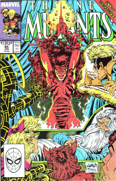 Cover for The New Mutants (Marvel, 1983 series) #85 [Direct]