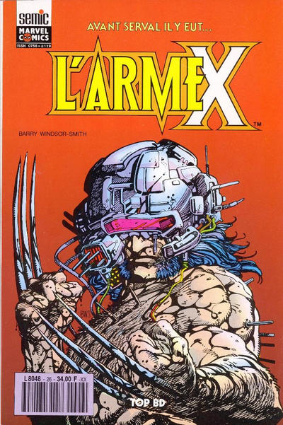 Cover for Top BD (Semic S.A., 1989 series) #26 - L'Arme X