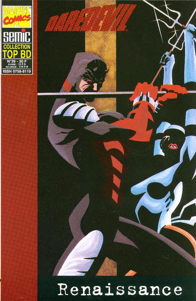 Cover for Top BD (Semic S.A., 1989 series) #39 - Daredevil - Renaissance (vol.2)