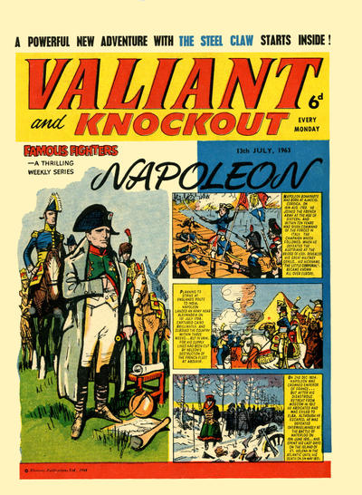 Cover for Valiant and Knockout (IPC, 1963 series) #13 July 1963