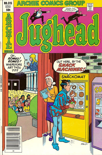 Cover for Jughead (Archie, 1965 series) #315