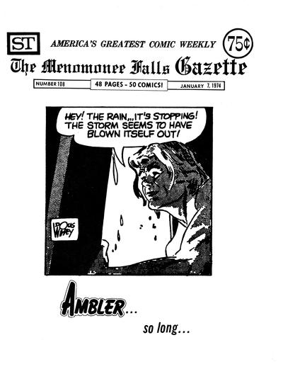 Cover for The Menomonee Falls Gazette (Street Enterprises, 1971 series) #108