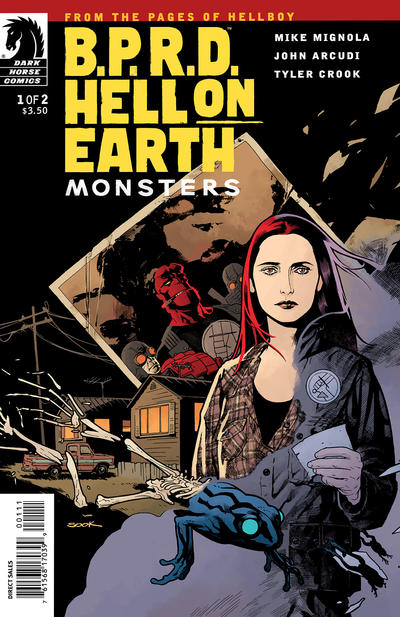 Cover for B.P.R.D. Hell on Earth: Monsters (Dark Horse, 2011 series) #1 [80] [Sook cover]