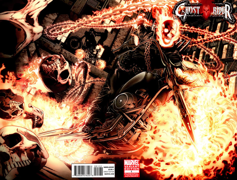 Cover for Ghost Rider (Marvel, 2011 series) #1 [Arturo Lozzi Incentive Variant Cover ]