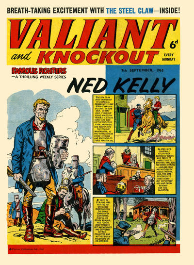 Cover for Valiant and Knockout (IPC, 1963 series) #7 September 1963
