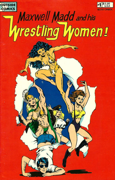 Cover for Maxwell Madd and His Wrestling Women! (Outside Comics, 1989 series) #1
