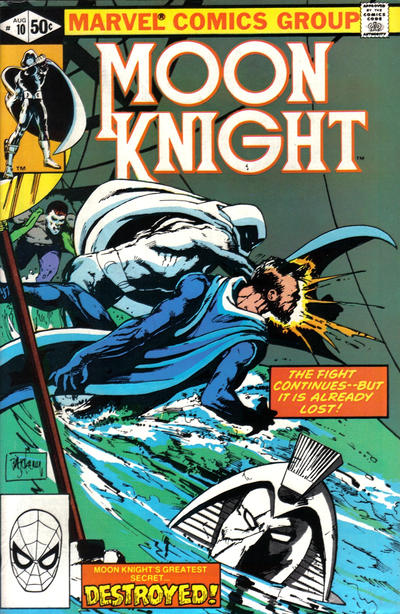 Cover for Moon Knight (Marvel, 1980 series) #10 [Direct]