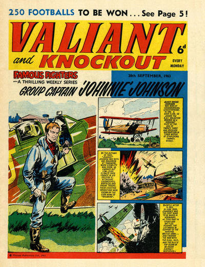 Cover for Valiant and Knockout (IPC, 1963 series) #28 September 1963