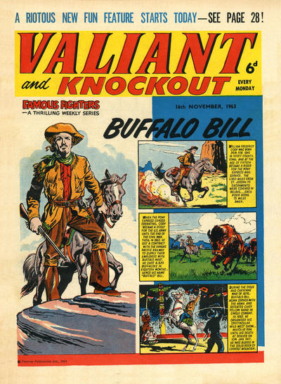 Cover for Valiant and Knockout (IPC, 1963 series) #16 November 1963