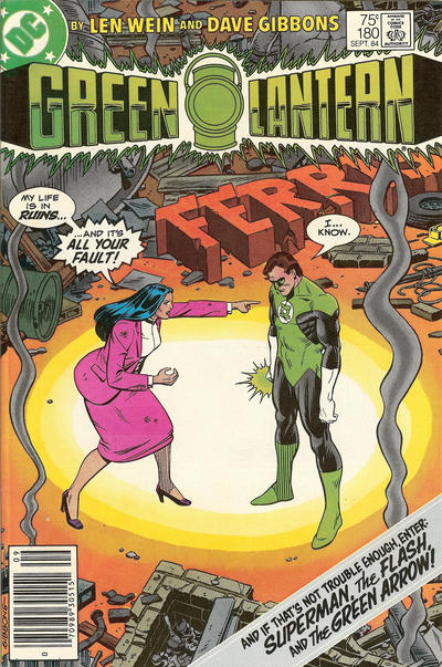 Cover for Green Lantern (DC, 1960 series) #180 [Newsstand]