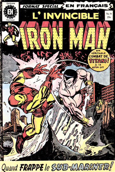 Cover for L'Invincible Iron Man (Editions Héritage, 1972 series) #9