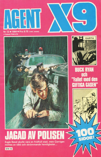 Cover for Agent X9 (Semic, 1971 series) #13/1984
