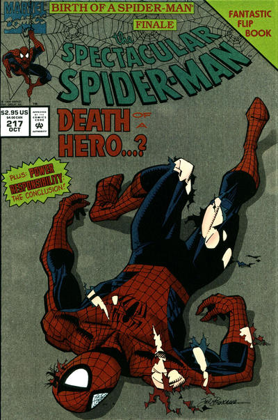 Cover for The Spectacular Spider-Man (Marvel, 1976 series) #217 [Flipbook] [Direct Edition]