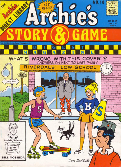 Cover for Archie's Story & Game Digest Magazine (Archie, 1986 series) #18